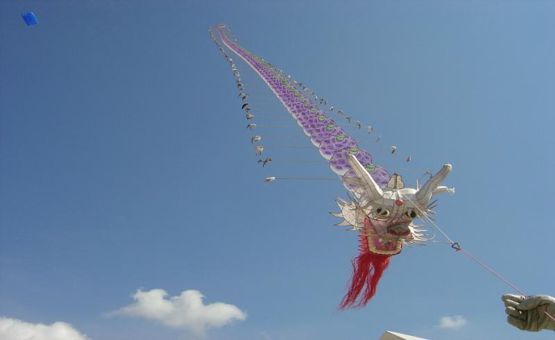 Multi cell Chinese dragon kite- is it one kite or many?