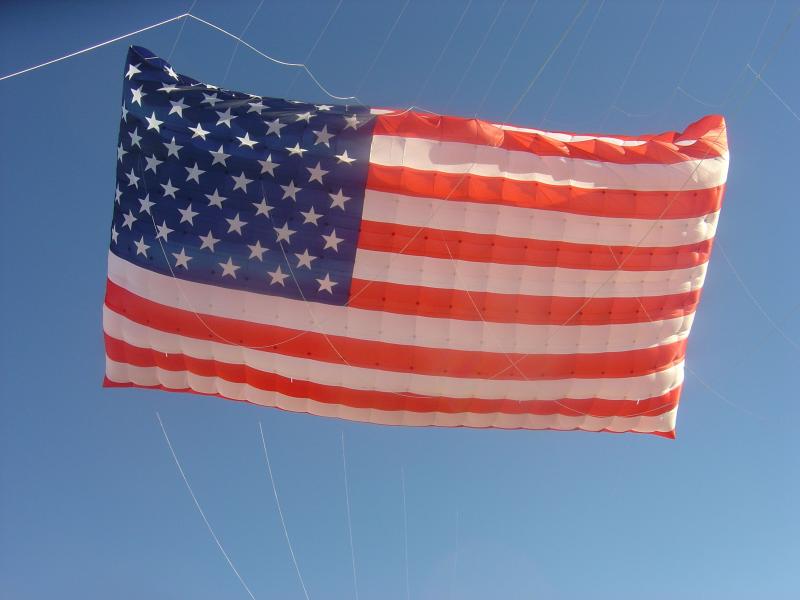 USA Mega Flag, first flight, 4 May '05