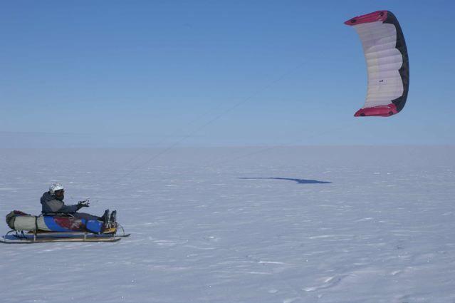 KiteSled, Ben Deacon in Greenland