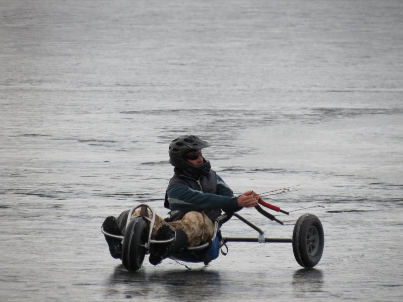 Ice buggy- chains, July '13