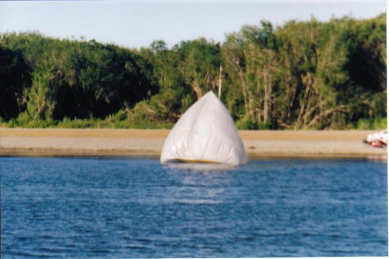 AC class kite with catamaran