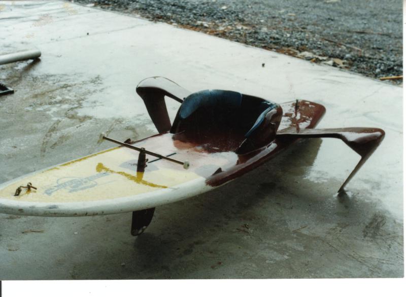 27.6 Klingon monohull foiling kite boat , 1995