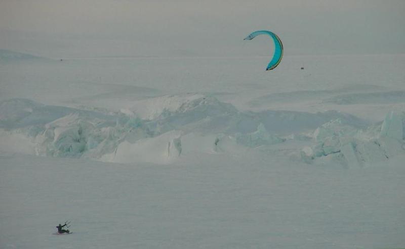 33.8 Antartcic snow buggying with Arc