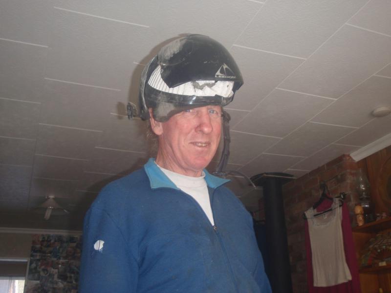 21.8 Crashed helmet  Sept 2013