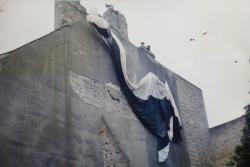 <p>17.7 Dolphin kite on building, Dieppe</p>