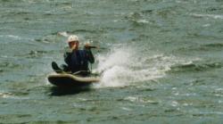 <p>3m Monohull grp, Lake Cw, action c1997 em</p>