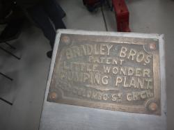<p>Bradley name plate, rebadged from Heinrici</p>