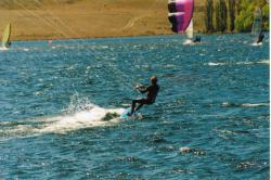 <p>29.0 Pete at Lake Cw, Foilboard, C Quad c1999</p>