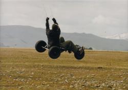 <p>Buggy Jumping, Kane Hartill, flat paddock</p>