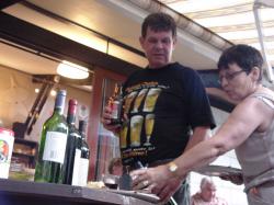 <p>Clyde Cook, Jackie Penney, bbq '03</p>