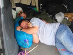 <p>Andrew and Kathy Beattie kipping at Wirral</p>