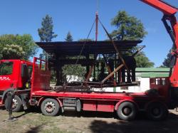 <p>Mill loaded on truck for Oamaru</p>