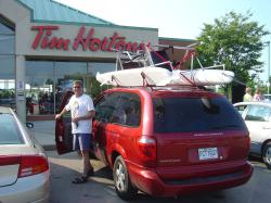 <p>34.5 Kitecat, folding,  on roof, Bill Albers June 2005</p>