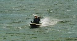 <p>28.4 3m Monohull grp, Lake Cw, action 1997</p>