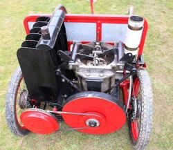 <p>Stirling engine mobility scooter showing convector, 2022</p>