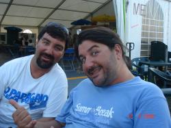 <p>Esteban and Pedro Gonzales at Dieppe. 2006</p>