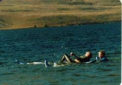 <p>19.2 First buggy, as boat, top speed Lake Cw, 1989</p>