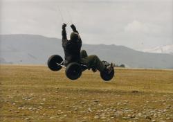 <p>35.0 Buggy Jumping, Kane, flat paddock</p>