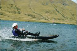 <p>3m black grp monohull, Lake Clearwater 1997</p>