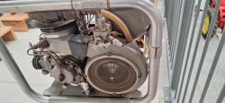 <p>1952 Philips 102C 200watt Stirling generator, fan side, MHC collection</p>