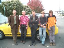 <p>Saul Griffith, Peter, George Dyson, Pete Lynn, Don Montague Bellingham '06</p>