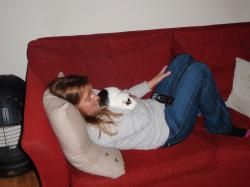 <p>Natalie Reynolds and piggles '10 </p>