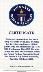 <p>49.1 Al farsi's Guinness Certificate</p>