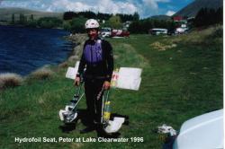<p>015 Hydrofoil seat, Peter, Lake Cw., '96</p>